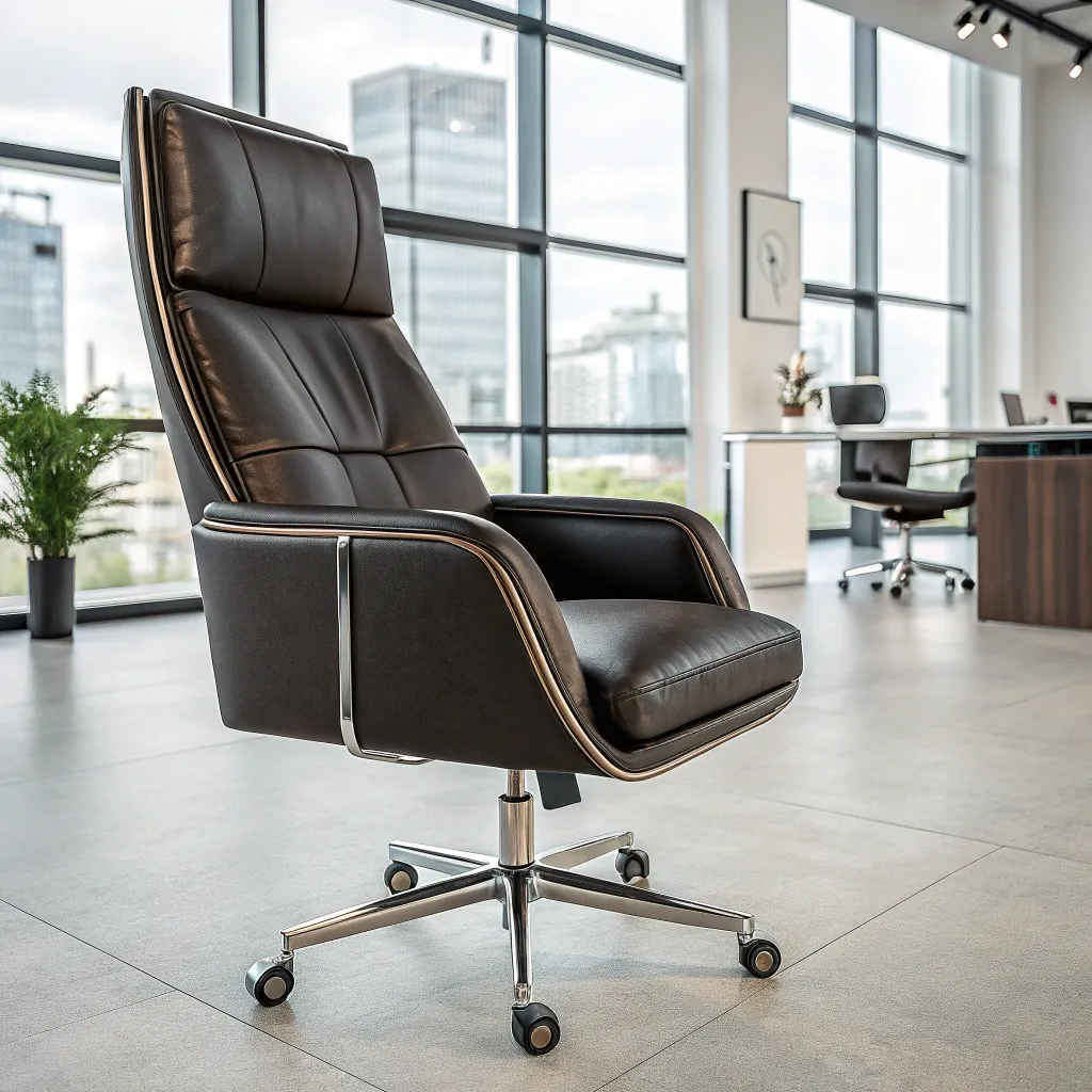 Luxury designer chair in modern office
